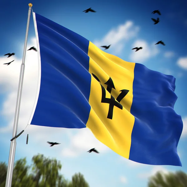 Bandera de Barbados —  Fotos de Stock