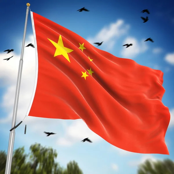 Bandera de la República Popular China —  Fotos de Stock