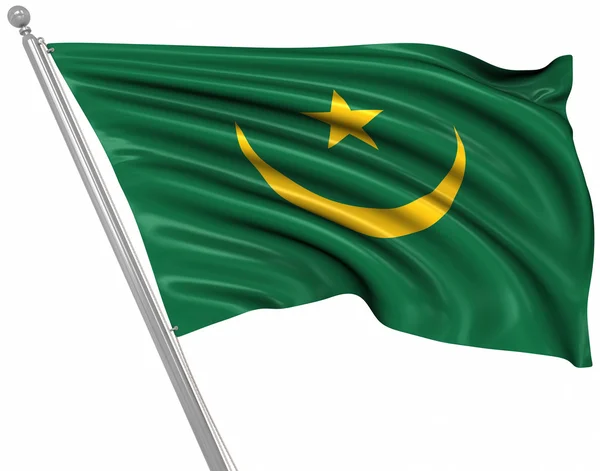 Σημαία της Μαυριτανίας — Φωτογραφία Αρχείου