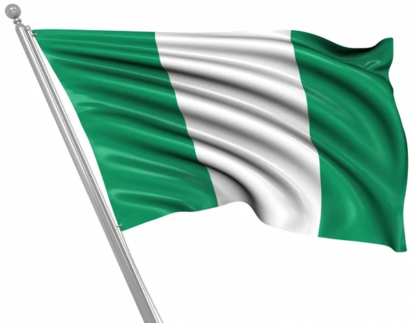 Flagge Nigerias — Stockfoto