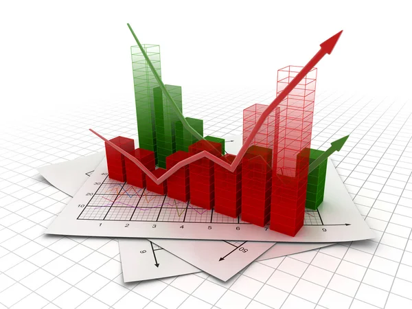 Affärsdiagram — Stockfoto