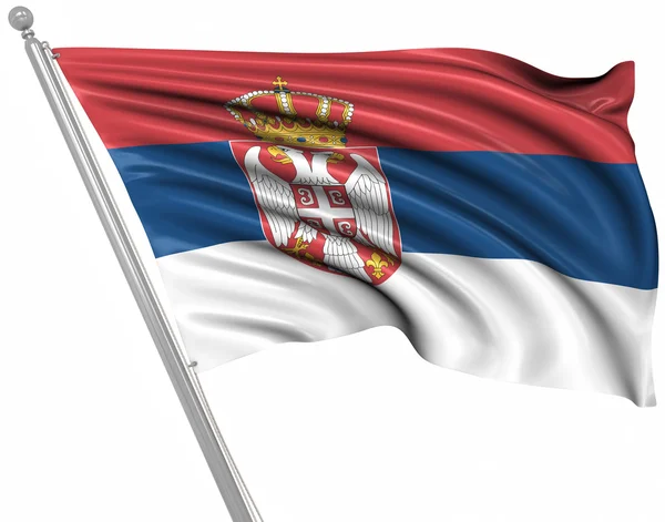 Bandera de Serbia —  Fotos de Stock