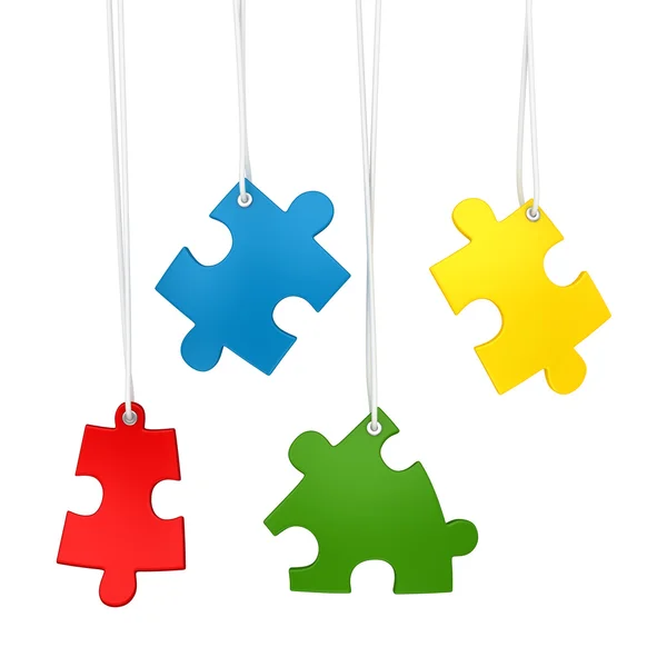 Colorful Puzzle Piece — Stock Photo, Image