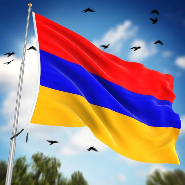 Flagga Armenien — Stockfoto