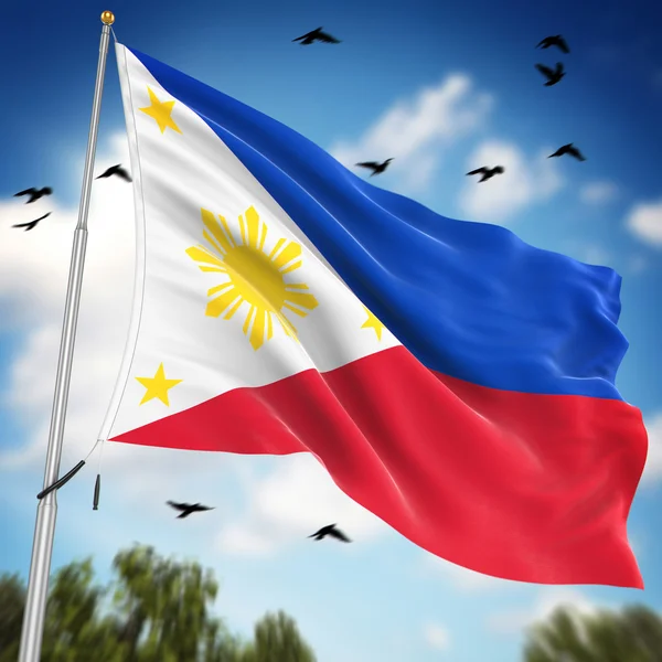 Bandera de Filipinas — Foto de Stock