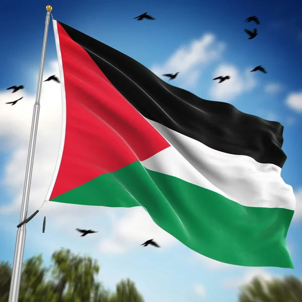 Bandera de Palestina — Foto de Stock