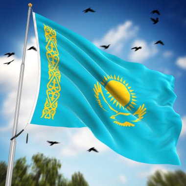 Kazakistan bayrağı