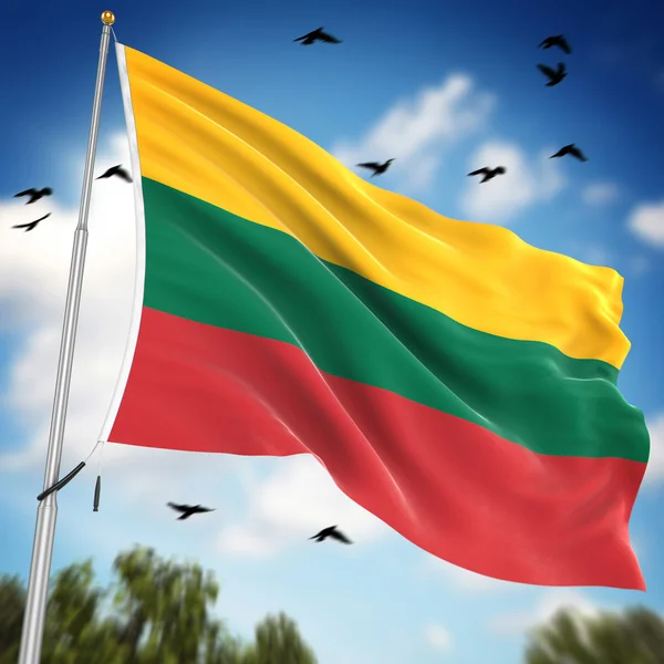 Flagge Litauens — Stockfoto