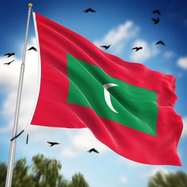 Flag of Maldives — Stock Photo, Image