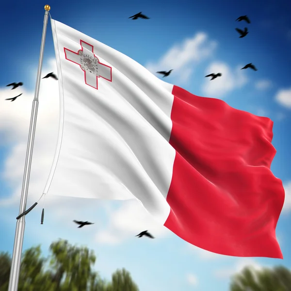 Bandeira de Malta — Fotografia de Stock