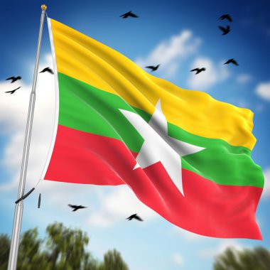 myanmar bayrağı