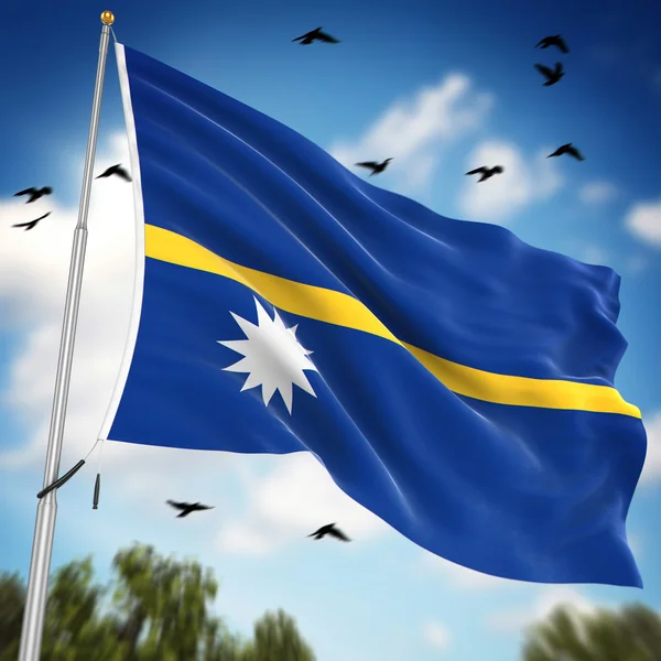 Bandera de nauru —  Fotos de Stock