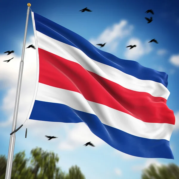 Flag of Costa Rica — Stock Photo, Image