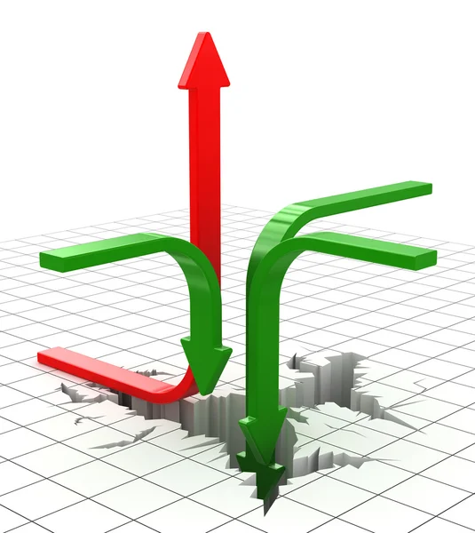 Crisi economica — Foto Stock