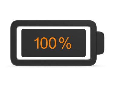 Tam Şarjlı Batarya Simgesi% 100 Güç Seviyesi Gösteriyor