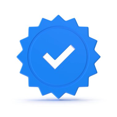 3B Mavi Doğrulanmış İşaretli Rozet