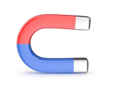 Klasik Kırmızı ve Mavi Nal Mıknatısı