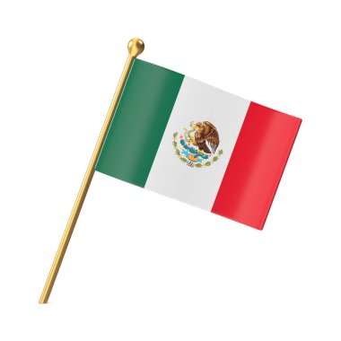 Meksika 'nın Ulusal Bayrağının Gerçekçi 3D Yapımı