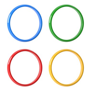 Dört Parlak Yüzük Mavi, Yeşil, Kırmızı ve Sarı