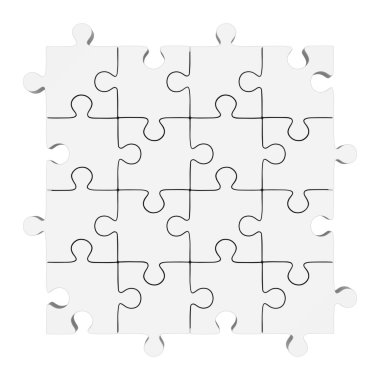 Beyaz bulmaca parçası