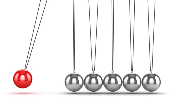 Balancing Balls Newtons Cradle — Stock Photo, Image