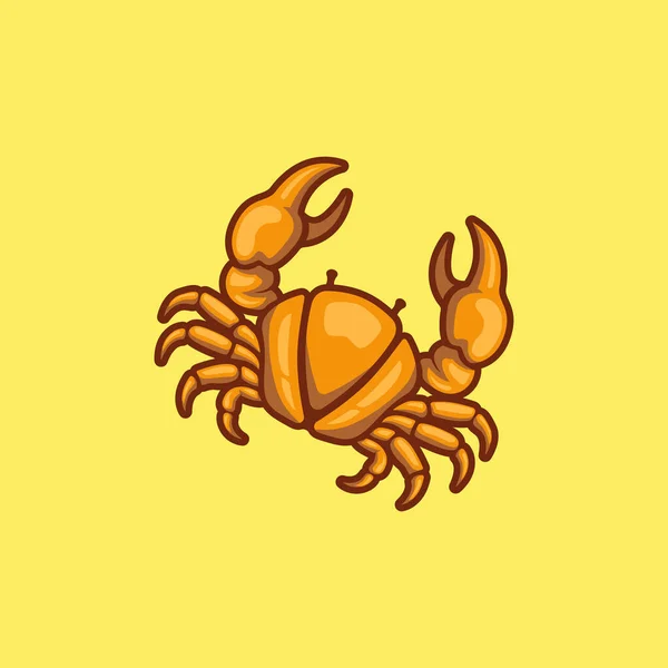 Creative Crab Logo Variant Color — Stock Vector