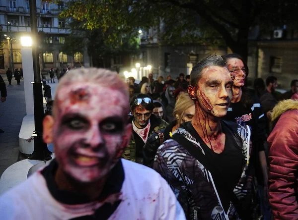 Belgrad zombie plimbare — Fotografie, imagine de stoc