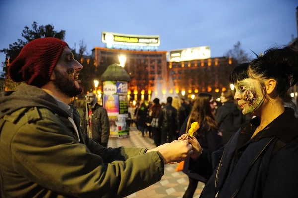 Camminata zombie di Belgrado — Foto Stock