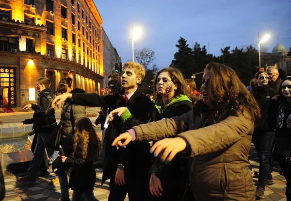 Belgrado zombie lopen — Zdjęcie stockowe