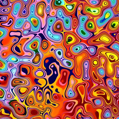 Colorful Abstract Background - Marble Texture Pattern With Splotches - Color Paint Splashes - Art Splatter - Oil Spill Accident - Ink Splat Designs - Liquid Splash - Red Orange Yellow Illustration Gra
