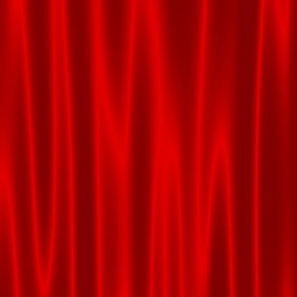 Theatre Stage With Red Velvet Curtains - Artistic Abstract Wave Effect - Background For Design Artworks - Theater Drapes - Surface Close Up - Cinema Auditorium Screen - Satin Fabric - Theatrical Illus — Stock fotografie