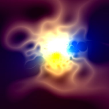 Dramatik parlak ışık - Elektrik Aydınlatma etkisi - soyut mavi illüstrasyon grafik tasarım - Fantasy arka plan resim - güç ve enerji - mavi duman - sürrealist sanat sanatsal - fütüristik