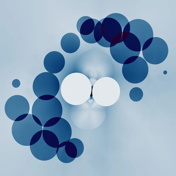 Stänk vatten abstraktion på blå bakgrund-geometrisk abstrakt design-konstnärlig fantasi-generativ konst-geometrisk Bright virvel-Radial Ripples-symmetrisk rendering-BLOB Effect - — Stockfoto