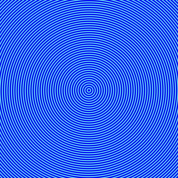 Geometrische abstracte achtergrond - hypnose Concept - Blue Color concentrische cirkels - illustratie grafisch ontwerp Radial - cirkelvormige patronen - eenvoudige wiskundige achtergrond - hypnotische of psychedelische afbeelding Stockafbeelding