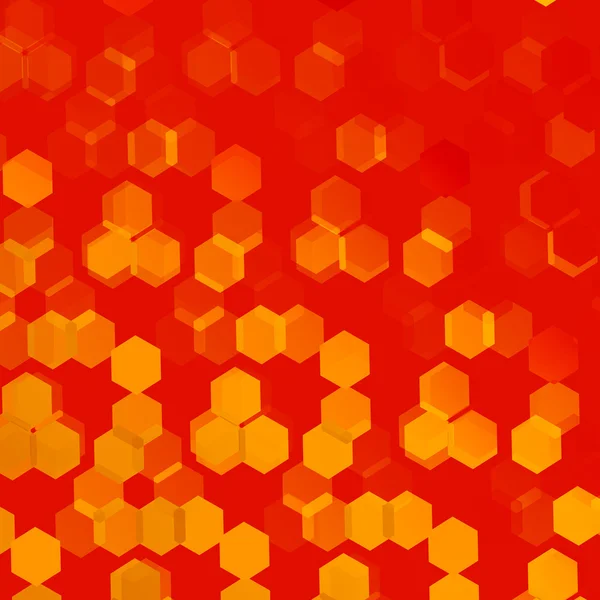 Orangefarbener Hintergrund für Design-Kunstwerke - abstrakter Flyer oder Einband - monochrom stilvoller Präsentationskulisse - geometrische Hintergründe mit sechseckigen Mustern - Webbanner-Bild - sich wiederholende Kacheln - — Stockfoto