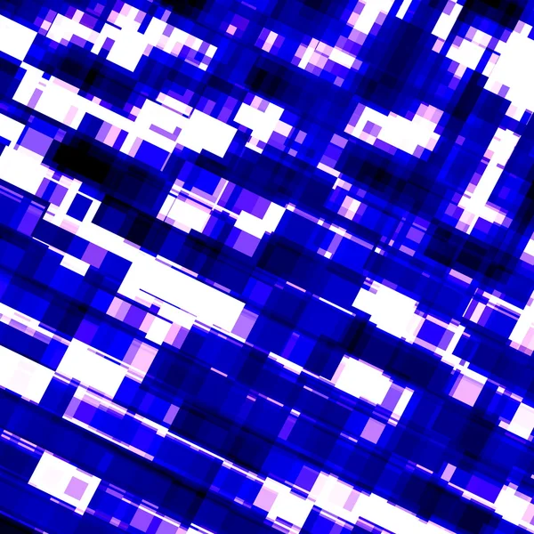 White Blue Texture. Abstract Fractal Mosaic. Modern Digital Background. Various Monochrome Square Shapes. Bright Colored Pattern. Creative Art Illustration. Artistic Computer Graphic. Many Pieces. — 图库照片