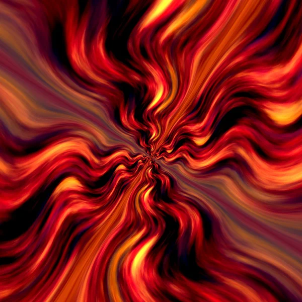 Creative Infinity Illustration. Abstract Art Background. Oil Paint Fractal. Digital Fantasy Image. Modern Computer Generated Graphic. Red Brown Orange Purple Black Colors. Soft Decorative Artwork. Stock Photo