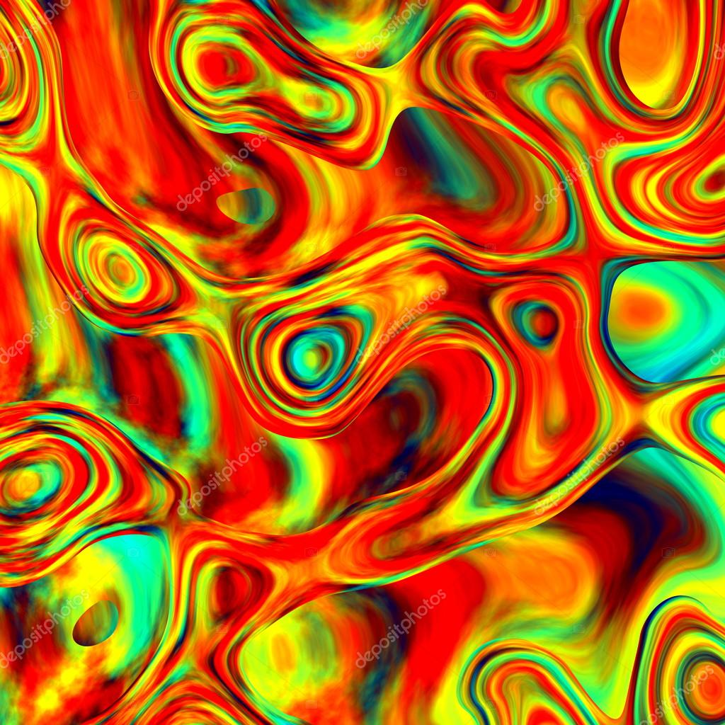 Colorful Weird Shapes. Abstract Background. Red Orange Blue Green Blots
