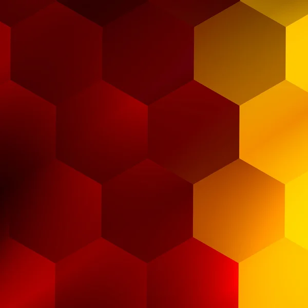 Soft Red Yellow Hexagons. Modern Abstract Background. Elegant Art Illustration. Creative Flat Texture. Web Design Element. Blank Colored Hexagon Pattern. Artistic Backdrop for Business Presentation. — Stock fotografie