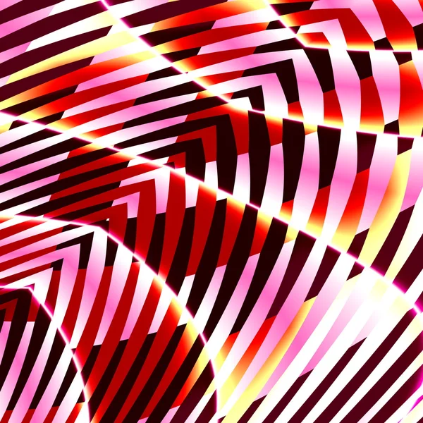 Bizarre Abstract Art Creation. Creative Digitally Generated Image Design. Unique Background Graphic. Fantasy Stripes Pattern. Pseudo Pop Style Illustration. Modern Digital Backgrounds. Composition. — Stock fotografie