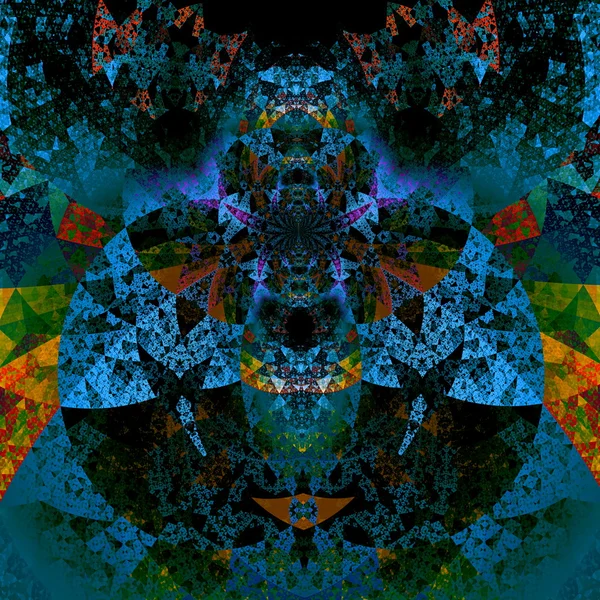 Psychedelic darth vader sanat. Güzel illüstrasyon. Fütüristik arka plan. Soyut sanat desen. Sanatsal bilgisayar ekran arka planında. Bilim kurgu teması. Detay resim yazdırma veya albüm için. Etkisi. — Stok fotoğraf