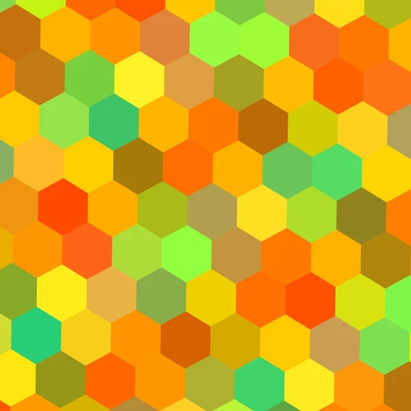 Πολύχρωμο εξάγωνα εικονογράφηση. Μείγμα ζεστό χρώμα. Τέχνη χρώμα. Τεχνολογίας matrix. Τοποθεσία Web γραφικά κεφαλίδα. Καλές διακοπές στην πλάτη. Κίτρινο πορτοκαλί τόνος. Οπτικές ιδέες. Μικρά κομμάτια. Πλαίσιο επαγγελματικών καρτών. Έννοια. — Φωτογραφία Αρχείου
