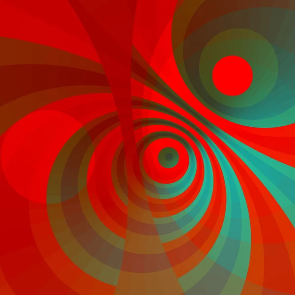 Modern art circles. Silly pic. Hot energy burst. Ray or beam. Fun looking. Fine render. Dreamy arch. Ornate crazy decor. Ring pattern. Curve or arc. Flat design concepts. Red explosion. Bright colors. — Stock Photo, Image