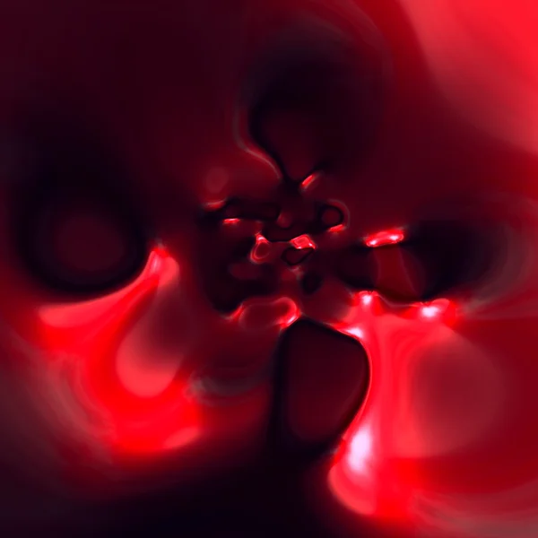 Illustratie van de abstracte kunst. Rood bloed splat. Vuile roze kleur. Roze cyber magma. Funky vloeibare stroom. Oneven braaksel patroon. Raar rond gevormde gaten. De daling van de glanzende splash. Gemaakt in volledige frame. Rommelig illustraties. — Stockfoto
