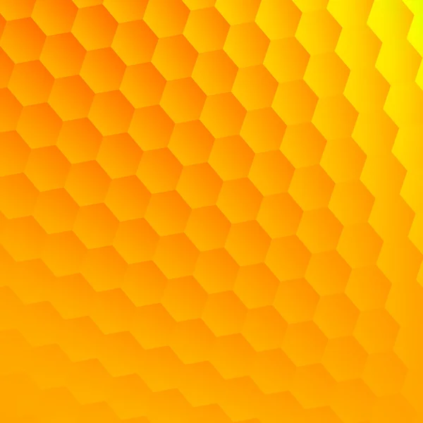 Fondo de hexágonos amarillos abstractos. Rejilla de hexágono genial. Geometría de forma hexagonal. Elemento de diseño plano. Imagen limpia del piso. Efecto visual fresco. Espacio en blanco para texto. Decoración de burbujas opacas. Superficie texturizada . —  Fotos de Stock