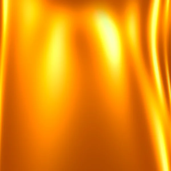 Iridescent yellow background. Warm color back. Unique visual art. Yellow fire flame. For cool web site design. Hot flowing plasma. Frame full of fresh honey. Made from metallic liquid. Simple style. — Stock Photo, Image
