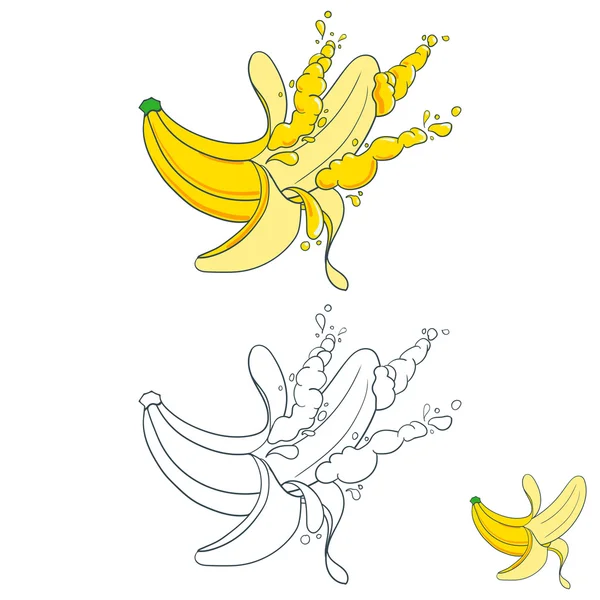 Pintado con salpicaduras de jugo de frutas — Vector de stock