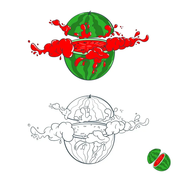 Pintado con salpicaduras de jugo de frutas — Archivo Imágenes Vectoriales