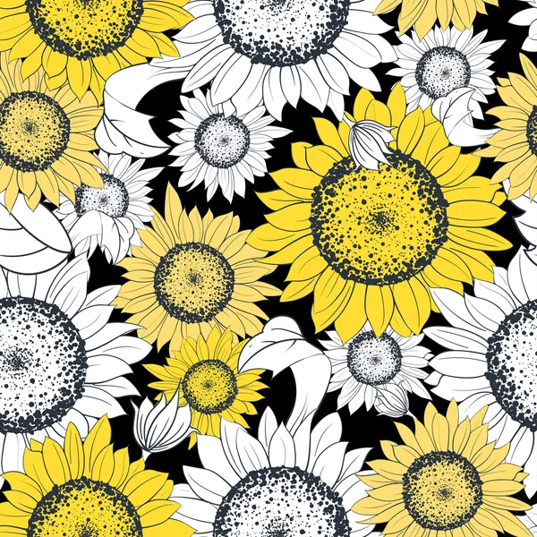 Sonnenblumenillustration Stockillustration