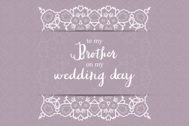 Düğün günümde teşekkür kartı.